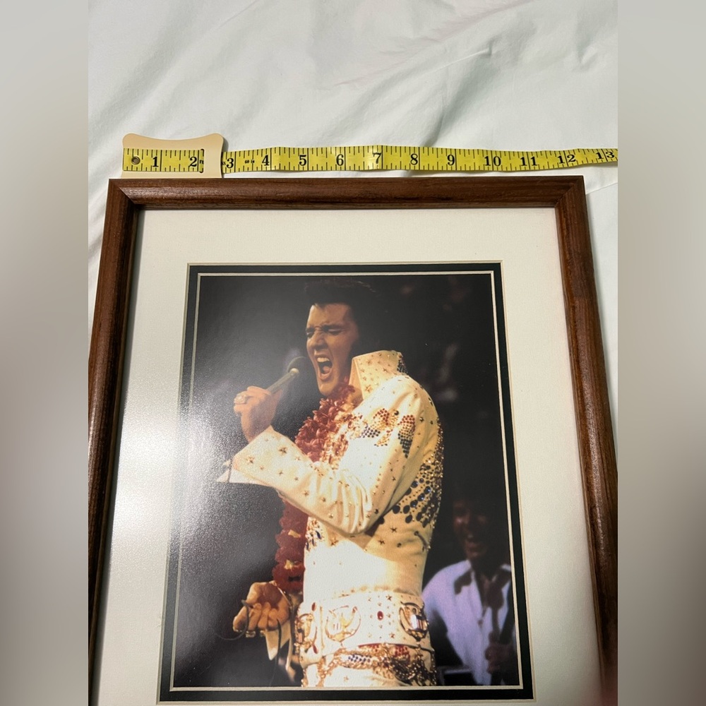 Elvis Presley Classic Brown Framed Music Icon Print